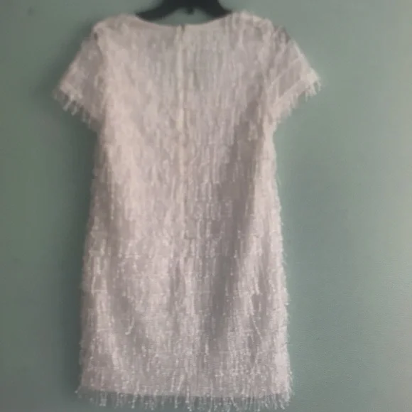 Beautiful white sequin Aidan mattox dress - Picture 3 of 3